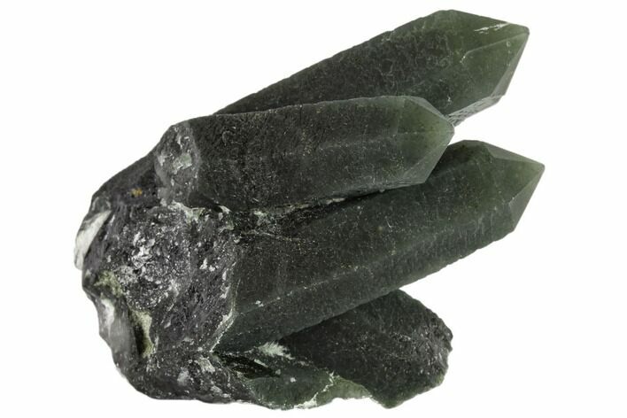 Prase Quartz Crystal Cluster - Mongolia #112866